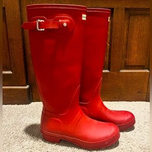 Hunter Rain Boots - Size 9 - Red